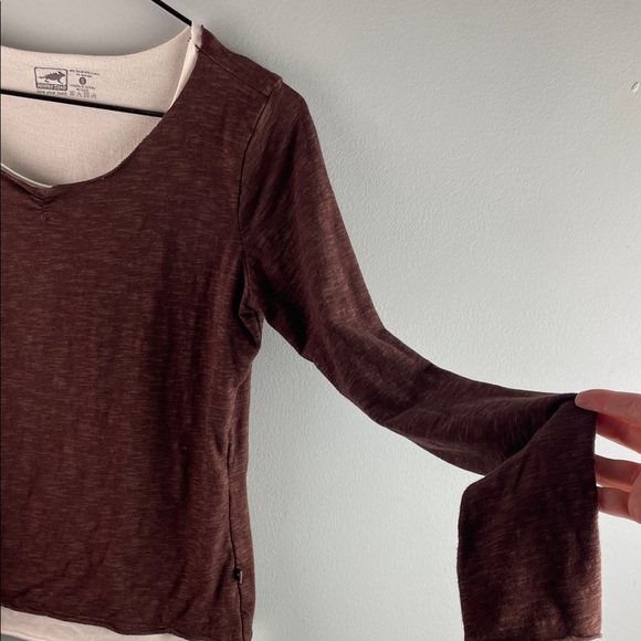 Horny Toad Brown Long Sleeve Women's Top Size S - Picture 6 of 7